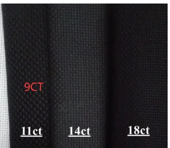 Аида 18ct 14ct 11ct 9CT черный цвет ткань для вышивания крестиком холст DIY ручная работа ремесло ручной работы стежки принадлежности для вышивания