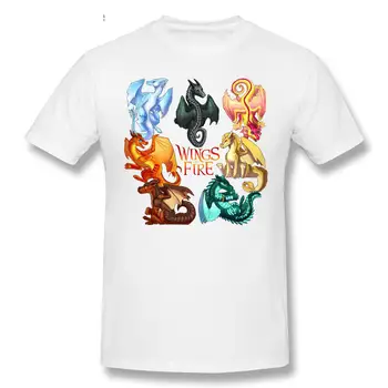 Крылья огня, Нефритовые крылатые драконы, Крутые и забавные повседневные модные хлопковые футболки с короткими рукавами, футболки, топы