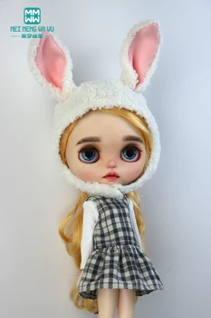 Кукольная одежда Blyth, модная куртка с меховым воротником, жилет, юбка для Azone, игрушки для детей, подарок