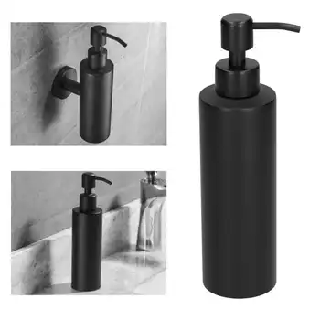 304 Дозатора жидкого мыла из нержавеющей стали, черная бутылка для лосьона, тонкий дозатор мыла для ванной комнаты, ручной пресс, насос-дозатор