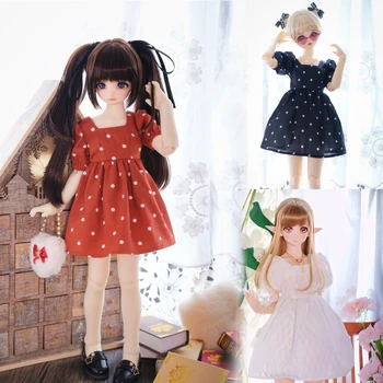D04-B022 детская игрушка ручной работы 1/3 MSD Uncle68 GR Кукла BJD/SD Аксессуары для кукол черное красное платье с пышными рукавами, короткая юбка, 1 комплект