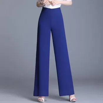 Женские шифоновые брюки 2023 Весна Лето Женские брюки с высокой талией Брюки