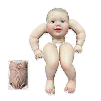 NPK 24-дюймовый размер готовой куклы Реборн, уже окрашенной, реалистичные мягкие на ощупь Гибкие готовые детали куклы Kodi с телом и глазами