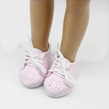 Новое поступление, 18-дюймовая кукла-девочка в классическом стиле, походная обувь для куклы на шнуровке, спортивная обувь для бега трусцой на открытом воздухе, треккинговая обувь для куклы-младенца 43 см