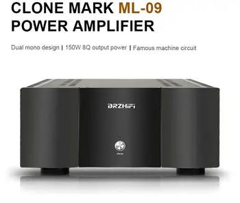 BRZHIFI Audio Новый Аудиофильский Усилитель мощности Классического Клона MARK LEVINSON ML-09 Класса высокой мощности AB Pure Post-stage HiFi Amp 
