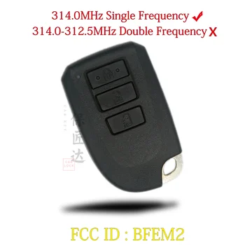 Автомобильный ключ BaoJiangDd Подходит для Toyota PROTE HIACE Smart Keyless Remote Key FCCID: Плата BF2EM 61A660-0081 8A Чип 314,0 МГЦ FSK