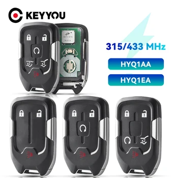KEYYOU 315/433/434 МГц HYQ1AA/HYQ1EA Дистанционный Автомобильный Ключ для Chevrolet Tahoe Silverado Suburban GMC Terrain Acadia YUKON XL Sierra