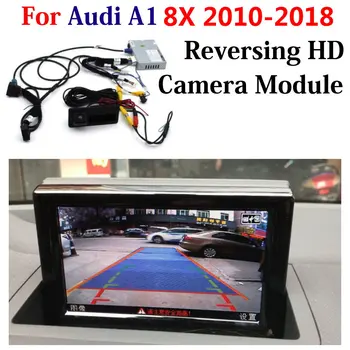 Для Audi A1 8X 2010-2018 HD декодер передней и задней камеры 360 градусов, видеорегистратор, оригинальная система обновления экрана заднего вида