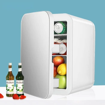 Мини-холодильник объемом 6 л /20 л, Портативный охладитель, Компактный холодильник для легкового автомобиля, кухни, домашнего использования, пикника, кемпинга, Бесшумный Морозильник