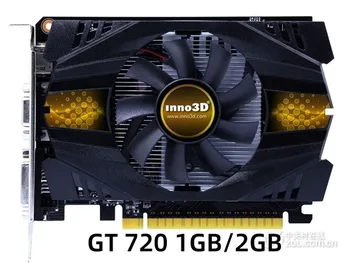 Inno3D GeForce GT 720 1GB 2GB Видеокарта 64Bit GDDR3 Видеокарты GPU Карта Для NVIDIA Оригинал GT720 1GD3 DVI VGA PCI-E Используется