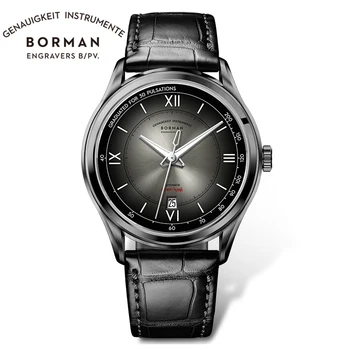 Мужские часы BORMAN 2021 топового люксового бренда с сапфировым стеклом и зеленым циферблатом, Высококачественные Наручные часы, Деловые Автоматические Механические часы