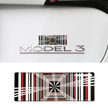 1 шт. Наклейка в клетку для автомобиля Запасные Части для Tesla Модель 3 Y S X Аксессуары Эмблема автомобиля Значок Наклейки с логотипом Аксессуары для интерьера