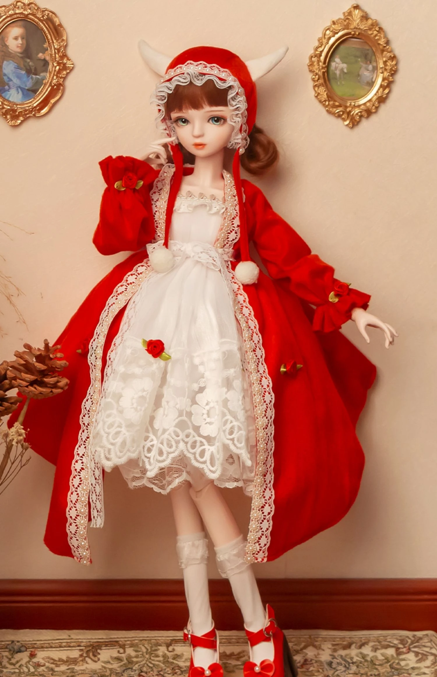 Куклы BJD Пластиковая кукла BJD 56 см подвижная кукла с женским суставом включает одежду и обувь